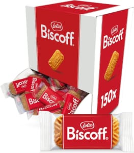 Lotus Biscoff Caramelised Biscuit, 150 Individually Wrapped, 937.5g
