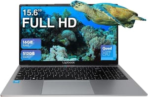 15.6-Inch Full HD Laptop, 16GB RAM, 512GB SSD, Windows 11