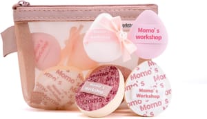 Momo's Workshop Denim Mini Makeup Sponge for Foundation Green 4pcs