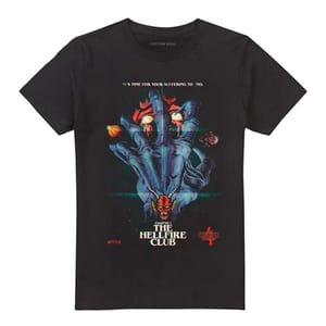 Men the Hellfire Club" T-Shirt Black by Stranger Things