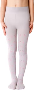 NOQ Girls Patterned Pantyhose, 40 DEN, 8-9 Years (128-134)