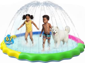 Evereden 67'' Splash Pad for Kids, Non-Slip Outdoor Water Toy