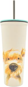HOX 600ml Double-Wall Stainless Steel Travel Cup with Straw