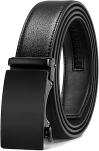 CHAOREN Men's Ratchet Belt, 1 3/8-Inch Leather