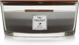 WoodWick Ellipse Trilogy Scented Candle: Warm Woods, Crackling Wick