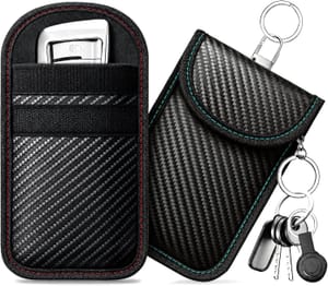 Caslord 2-Pack Faraday Pouches for Car Keys