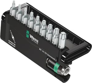 Wera Bit-Check Set 10pc with Rapidaptor Torx TX6-40