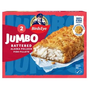 Birds Eye 2 MSC Jumbo Battered Fish Fillets