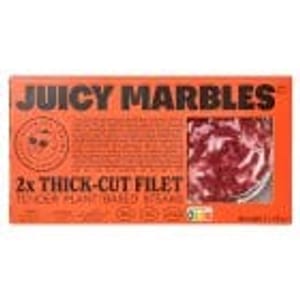 Juicy Marbles 2x Thick-Cut Filet Plant-Based Steaks 226g