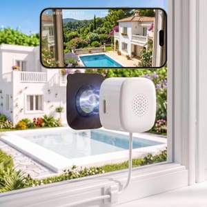 OIEXEN 3MP 2K Window Camera for Outdoor Viewing