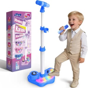 Dislocati Karaoke Machine for Kids with 2 Microphones, Bluetooth Speaker