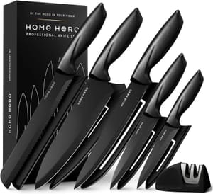 Home Hero 11-Piece Black Stainless Steel Knife Set