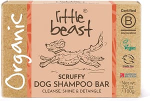 Little Beast Scruffy Dog Detangling Shampoo Bar, Pink Clay, 100g