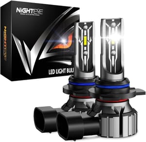 DEAL STACK - NIGHTEYE 9012 LED Headlights, 6500K Cool White, Pack of 2
