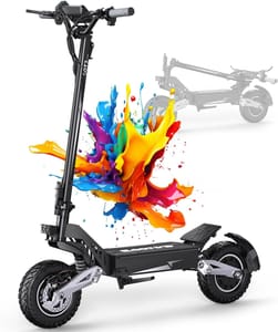 T10 Foldable 11-Inch Electric Scooter, 60km Range, HD Display, Off-Road