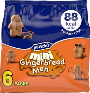 McVitie's 6 Pack Mini Gingerbread Men (95p S&S)