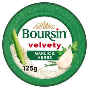 Boursin Velvety Garlic & Herbs Whipped Soft Cheese 125g