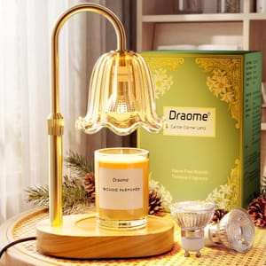 Draome Candle Warmer Lamp, Dimmable, Height Adjustable, Timer, 2 Bulbs