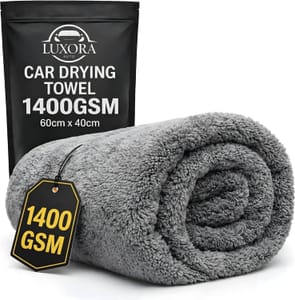 Car Drying Towel 60x40 Cm 1400 GSM Microfiber Grey
