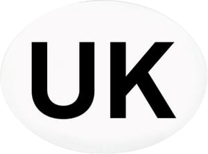 AA Magnetic UK Car Badge for France EU Driving 210x190mm