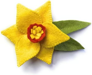 Marie Curie DIY Felt Daffodil Pin Kit