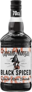 Captain Morgan Black Spiced Spirit Drink with Caribbean Rum, 40% - 70cl
