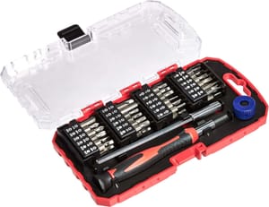 Amazon Basics 51-Piece Precision Screwdriver Bit Set for Electronics
