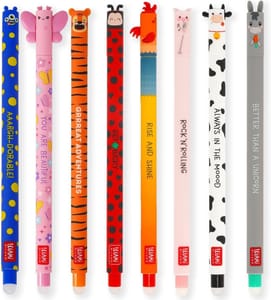 LEGAMI 8 Erasable Gel Pens, Thermosensitive Ink, 0.7mm