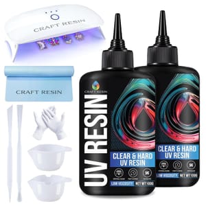 Craft UV Resin Kit with 36W 22-LED Lamp and Glue