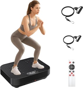 Vibration Plate Exercise Machine with 2 Resistance Bands