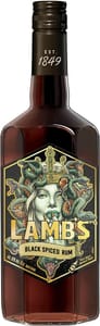 Lambs Black Spiced Rum, 30% ABV, 70cl