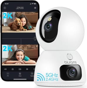 Blurams Indoor Camera, 2K Dual-Lens Pet Camera,