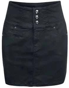 "Miss Nothing" Mini Skirt Black by Rock Rebel by EMP