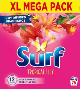 Surf Tropical Lily Washing Powder, 3.75 Kg, 75 Washes