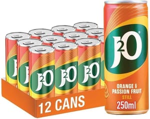 J2O Orange & Passionfruit Juice Blend | 250ml Can | 12 Pack