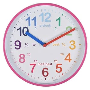 Acctim Wickford Kids Wall Clock Pink