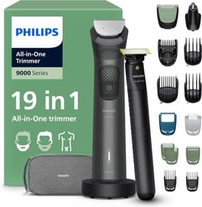Philips Multigroom 9000 Series All-in-One 19-Piece Trimmer, Shaver & Clipper