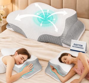 Hydomi Orthopaedic Cervical Pillow with Armrest for Neck Pain Relief