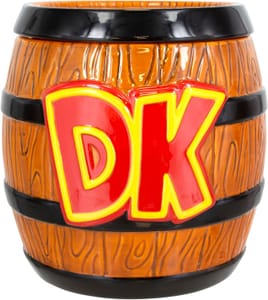 Paladone Donkey Kong Barrel Cookie Jar, Ceramic, Officially Licensed