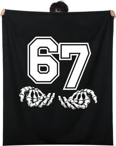 Fukaisu Funny 67 Meme Blanket, Ultra Soft Plush Throw