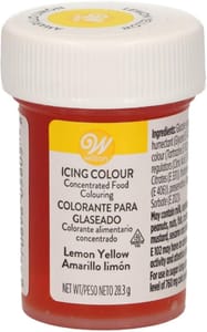 Wilton Lemon Yellow Gel Icing Colour, 28.3 G Jar