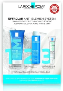 La Roche-Posay Effaclar 3-Step Anti-Blemish Kit for Oily, Acne-Prone Skin