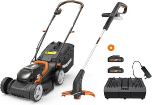 WORX WG927E 40V PowerShare Lawn Mower and Trimmer Twin Pack