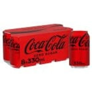 Coca-Cola Zero Sugar Cans 8x330ml