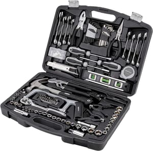 Amazon Basics 173-Piece General Household Hand Tools Set