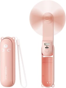 Morelax USB Pocket Fan with LED Torch and Power Bank