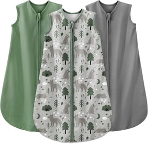 Yoofoss Baby Sleeping Bag 0.5 Tog, 0-6 Months, 3-Pack
