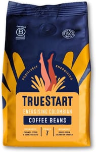 TrueStart Coffee Beans, Smooth Colombian, 200g, 1 Pack