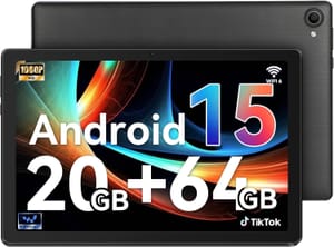 Laptok 10-Inch Android 15 Tablet, Face ID, 1TB Storage