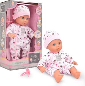 John Adams Tiny Tears Teeny Baby 30cm Soft-Bodied Doll, 10m+